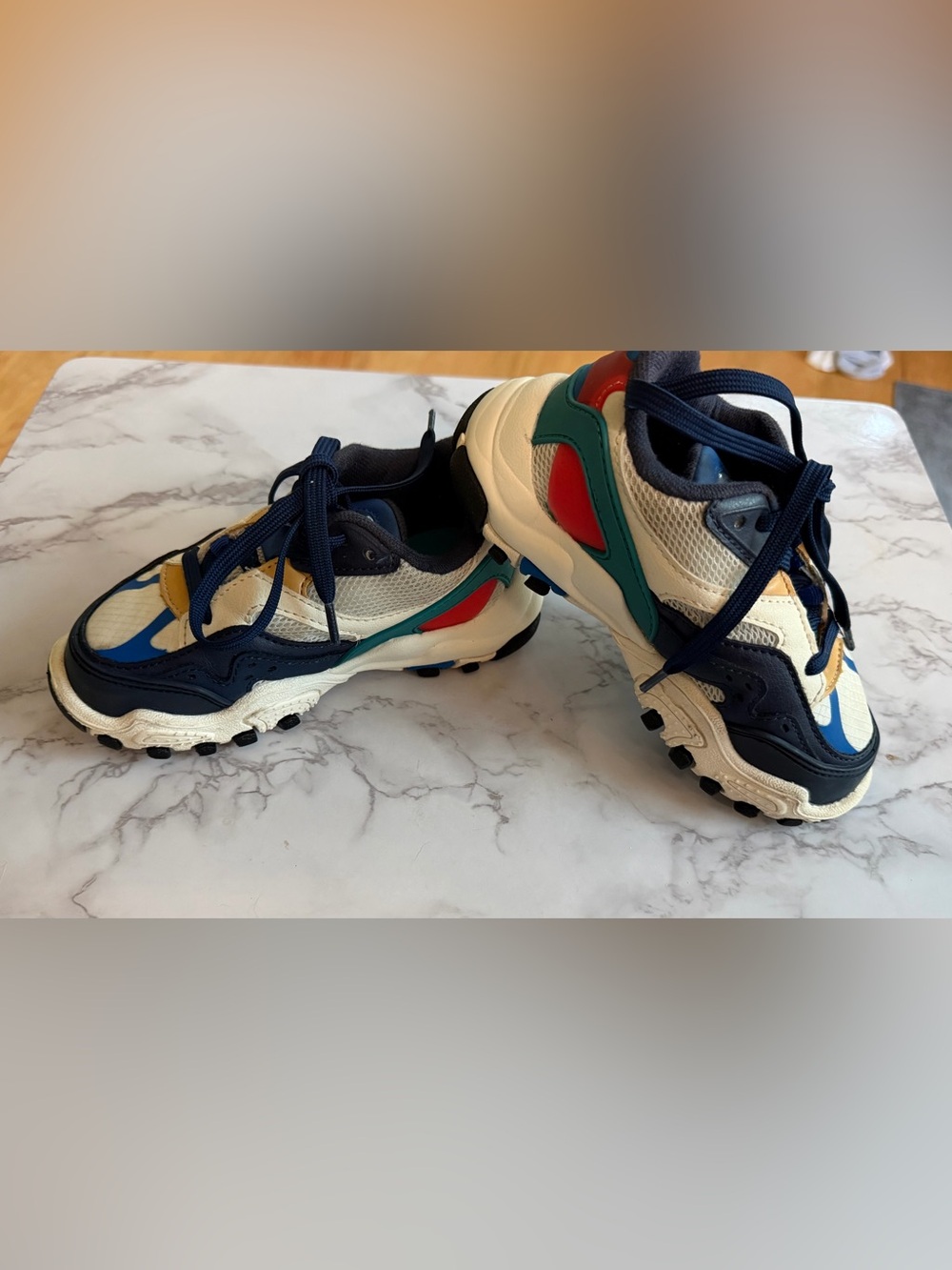 Zara Kids Chunky Multi-Color Colorblock Sneakers - Size EU 26 / US 9.5 Toddler